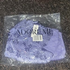 Adore Me Purple lace bra, NWT size 44D